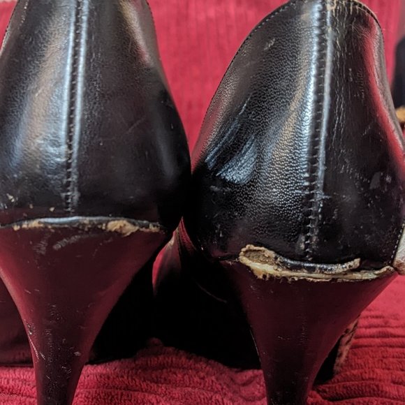 Underground Shoes Animal Print Winklepicker Court Pumps Imperfect Please Read - Picture 12 of 13